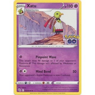 Thẻ bài pokemon xatu - 033/078 - uncommon