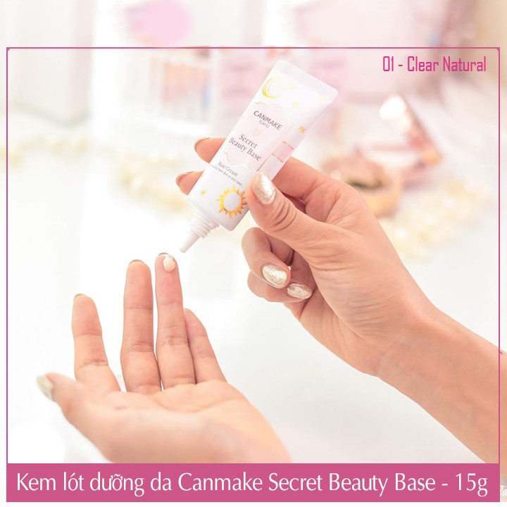 Kem lót dưỡng da Canmake Secret Beauty Base -   Clear Nature