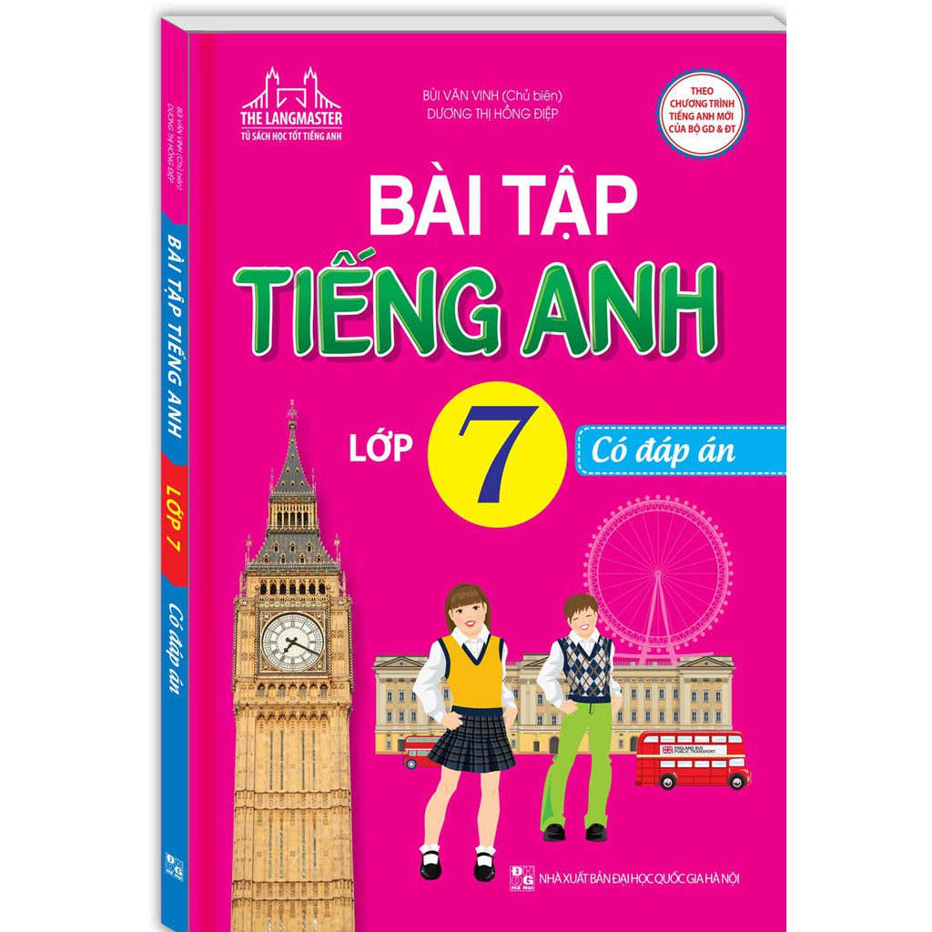 Sách - The Langmaster - Bài Tập Tiếng Anh Lớp 7 (Có Đáp Án) - Chương Trình Mới