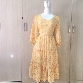 HCM có sẵn Đầm maxi hoa tay dài NHIỀU MÀU 65kg mặc vừa đầm bầu