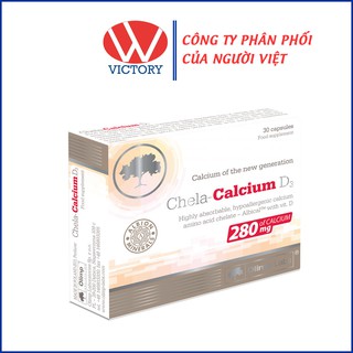 Chela Calcium D3 – Vitamin Bầu bổ sung Canxi và Vitamin D3 trước và sau sinh Hộp 30 Viên