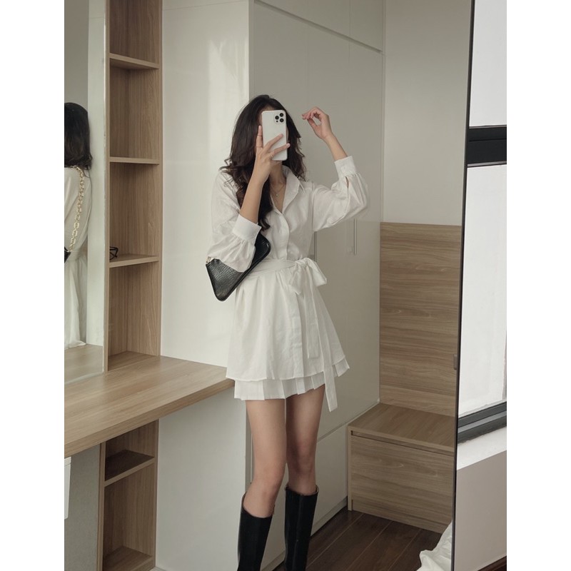 [Mã WASKT304 giảm 15% tối đa 30K đơn 99K] áo váy somi kèm đai 3983 | BigBuy360 - bigbuy360.vn