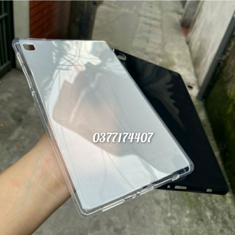 Ốp lưng dẻo cho Samsung Tab A7 8.7inch T220, T225 silicon trong nhám, silicon màu đen chống bẩn