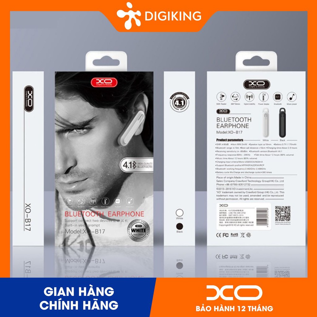 Tai Nghe Bluetooth XO B17