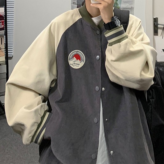 Áo khoác bóng chày dáng rộng phong cách hàn quốc dành cho nam giới trẻ tuổi unisex quần áo