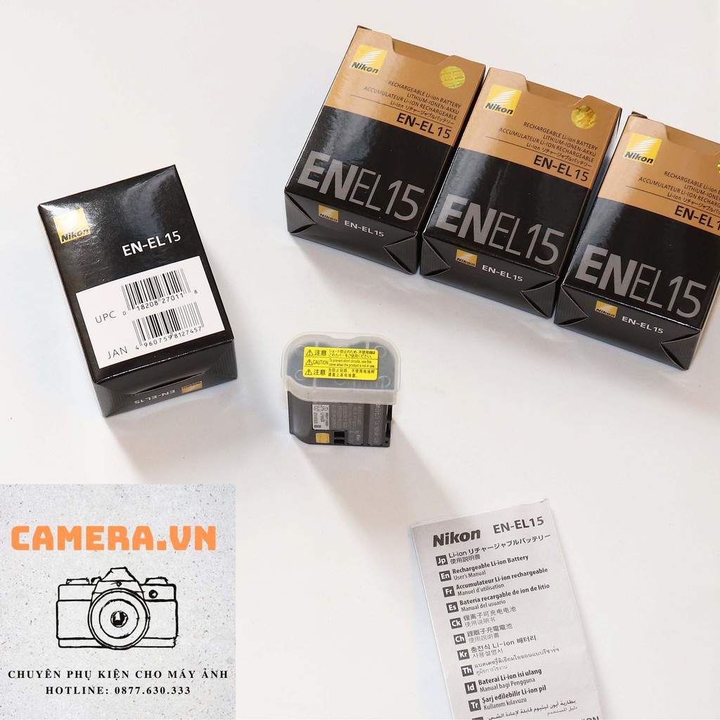 Pin Nikon EN-EL15 dùng cho Nikon D7000, D7100, D810, D750, D800, D800E, D610, D600, V1, MB-D11/D12