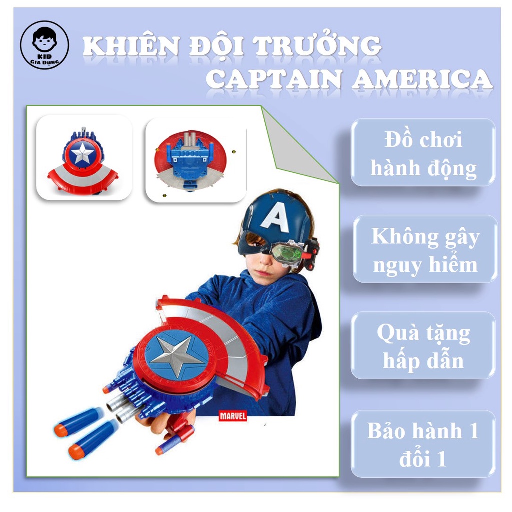[FREESHIP+TẶNG 15K] Bộ Khiên Đồ Chơi Captain America Infinity War Khiên Đội Trưởng Mỹ Khiên Captain Đạn Thạch An Toàn