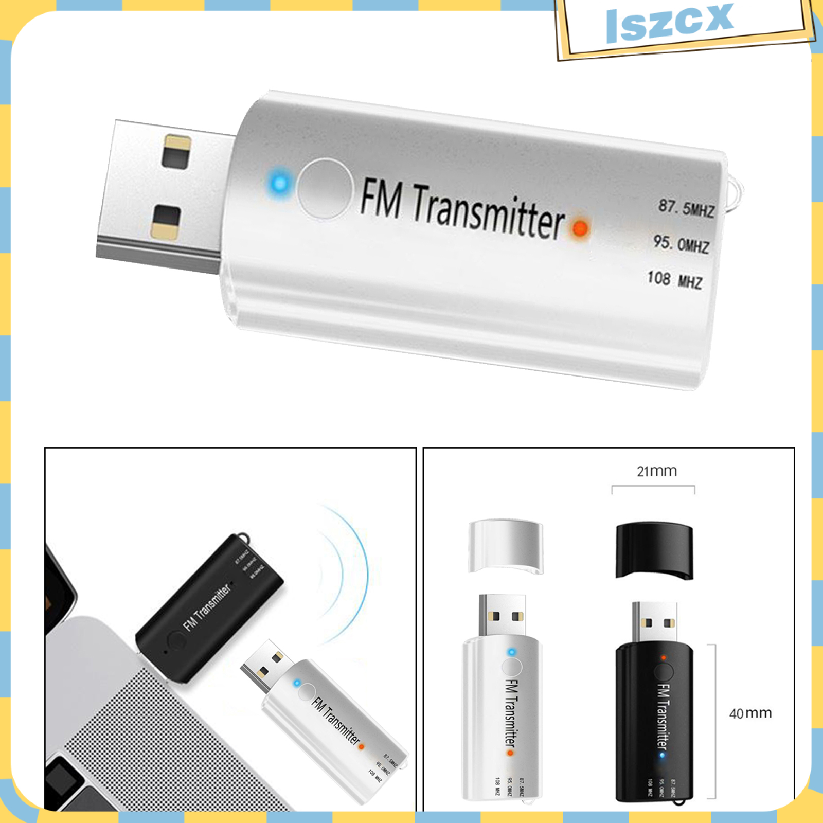 Bộ Thu Phát Bluetooth 5.0 Fm 2 Trong 1 Kèm Phụ Kiện Cho Xe Ô Tô | BigBuy360 - bigbuy360.vn