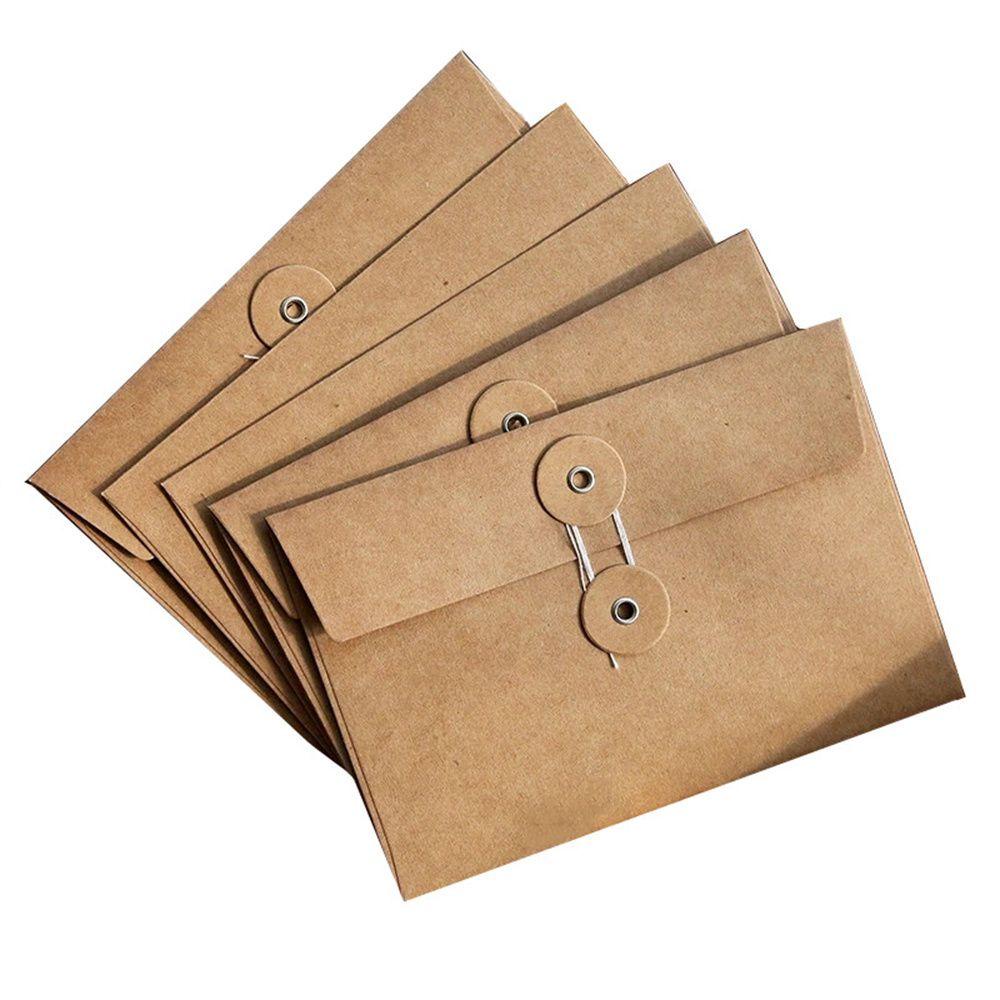 Phong Bì Thư Bằng Giấy Kraft Có Khóa Cài Đa Ứng Dụng