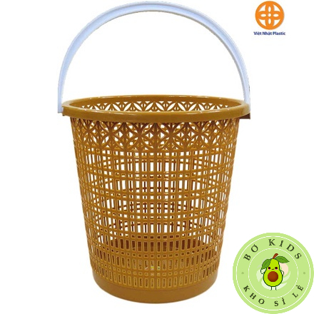 Sọt nhựa có quai cầm Việt Nhật (MS:5145) (MS:5147), sọt hoa đồng tiền có quai, giỏ đựng quần áo, đồ chơi gọn gàng tiệlợi