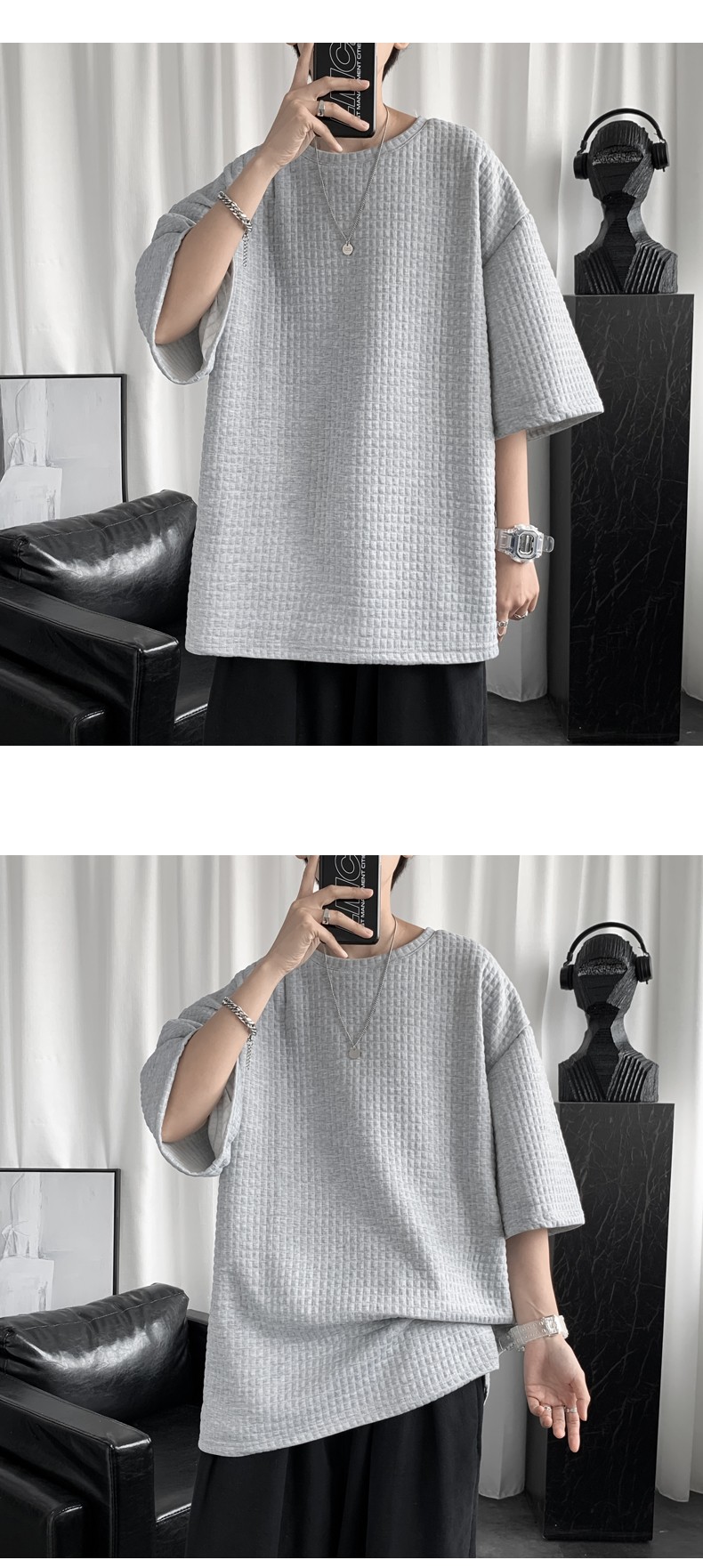 Áo Thun Tay Lỡ Dáng Rộng Phong Cách Hàn Quốc Thời Trang Mùa Hè Với 3 Màu Tùy Chọn Size M-2XL | BigBuy360 - bigbuy360.vn
