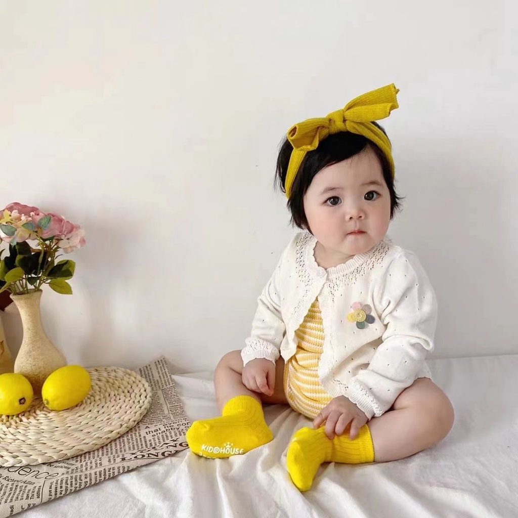 Áo Cardigan Dệt Kim Mỏng Chống Chảy Xệ Thời Trang Mùa Hè Cho Bé Gái