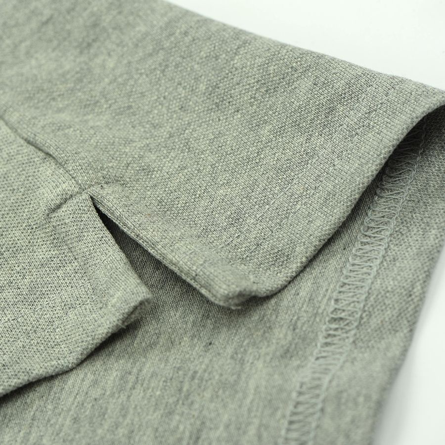 Áo polo nam cao cấp PERFECTMEN vải cá sấu 100% cotton màu xám co giãn 4 chiều thoáng mát xuất xịn sang trọng lịch lãm