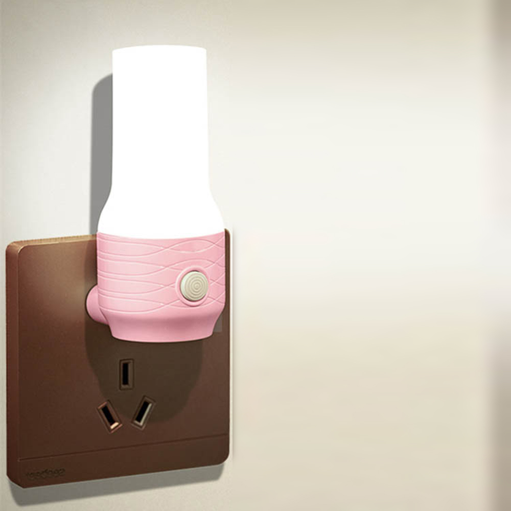 Creative Corridor Bedroom Plug-in Switch Warm Light LED Energy-saving Night Light