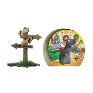 Hình dán con chuột trang trí tường