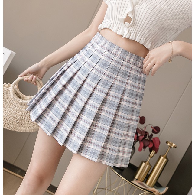 Chân váy chữ A xếp ly họa tiết caro năng động trẻ trung cho nữ | BigBuy360 - bigbuy360.vn