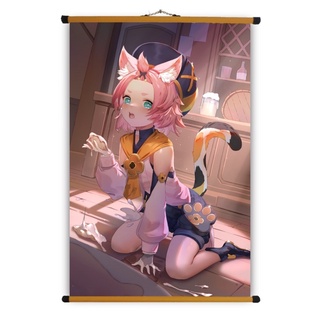 Poster Vải Diona Genshin Impact