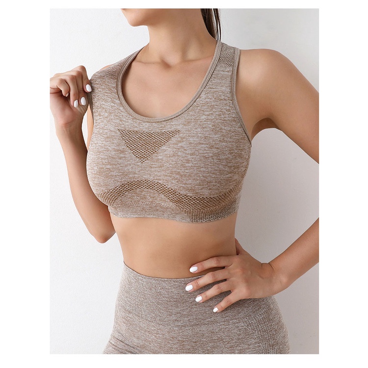Áo bra tập Gym Yoga Aerobic vải dầy dặn, mặc tôn dáng nâng ngực, co giãn thoải mái, thấm hút mồ hôi A15