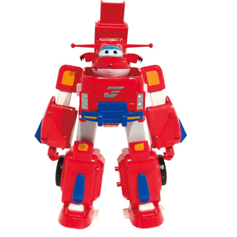 Đồ chơi Super wings bộ mô hình máy bay Jet tia chớp mini và mô hình robot cỡ lớn