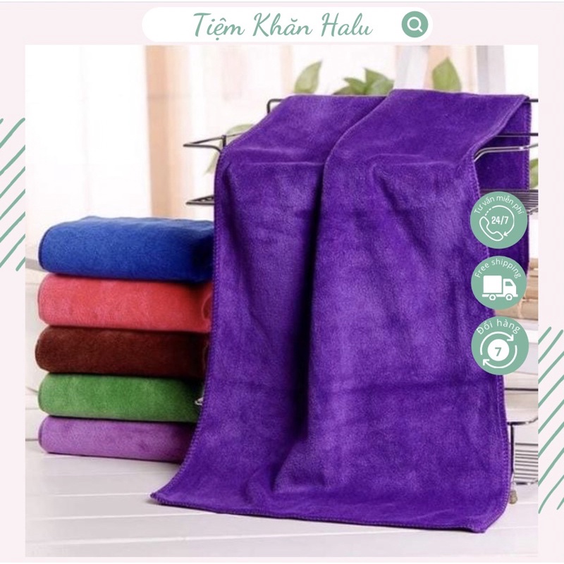 Khăn tắm🔥 𝗥Ẻ 𝗩𝗢̂ ĐỊ𝗖𝗛🔥chất liệu microfiber (70x140) siêu thấm hút nước hàng đẹp dùng trong gia đình, tiệm spa.
