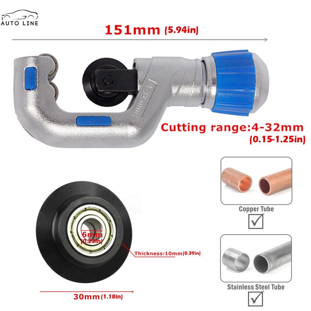 Dụng Cụ Cắt Ống Thép Hợp Kim 4-32mm / 5-50mm Chuyên Dụng Cho Thợ Điện PVC / Ống Đồng / Tung Hợp Kim C5939