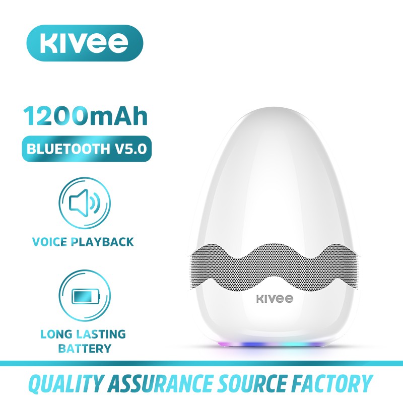 Kivee MW01 Loa Bluetooth Hình Trứng Ngỗng Lớn Nhiều Màu Tùy Chọn Hỗ Trợ Thẻ Nhớ Tf Có Đèn Led Đẹp Mắt