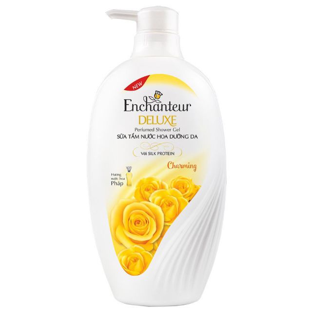 Sữa Tắm Dưỡng Da Hương Nước Hoa Pháp Enchanteur Charming 900g