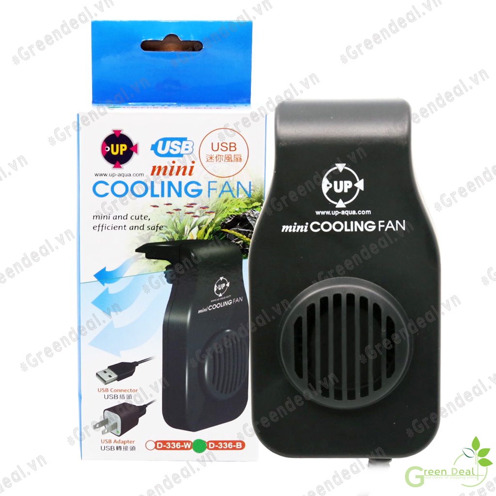 UP AQUA - USB Mini Cooling Fan (D-336-B) | Quạt tản nhiệt mini làm mát nước cho hồ cá thủy sinh