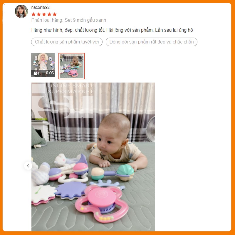 Bộ đồ chơi gặm nướu GORYEO BABY nhiều đồ chơi trẻ em thông minh cho bé gái, bé trai từ 0 đến 24 tháng tuổi