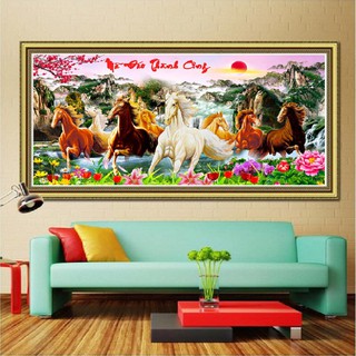 Tranh đính đá Mã đáo thành công VS228 KT:140*66cm