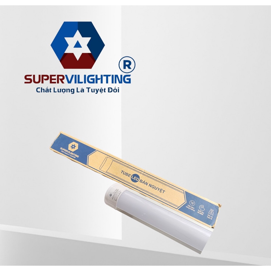 Đèn Bán nguyệt SuperVilighting, MS: BN-12-60-AST,ánh sáng 6500k trang trí phòng khách ngủ, bếp, nhà tắm,  Bảo hành 2 năm