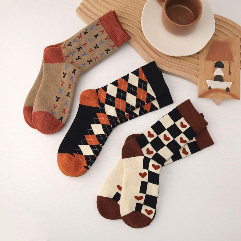 AROMA Tất Lửng Họa Tiết Trái Tim Đơn Giản Cho Nữ