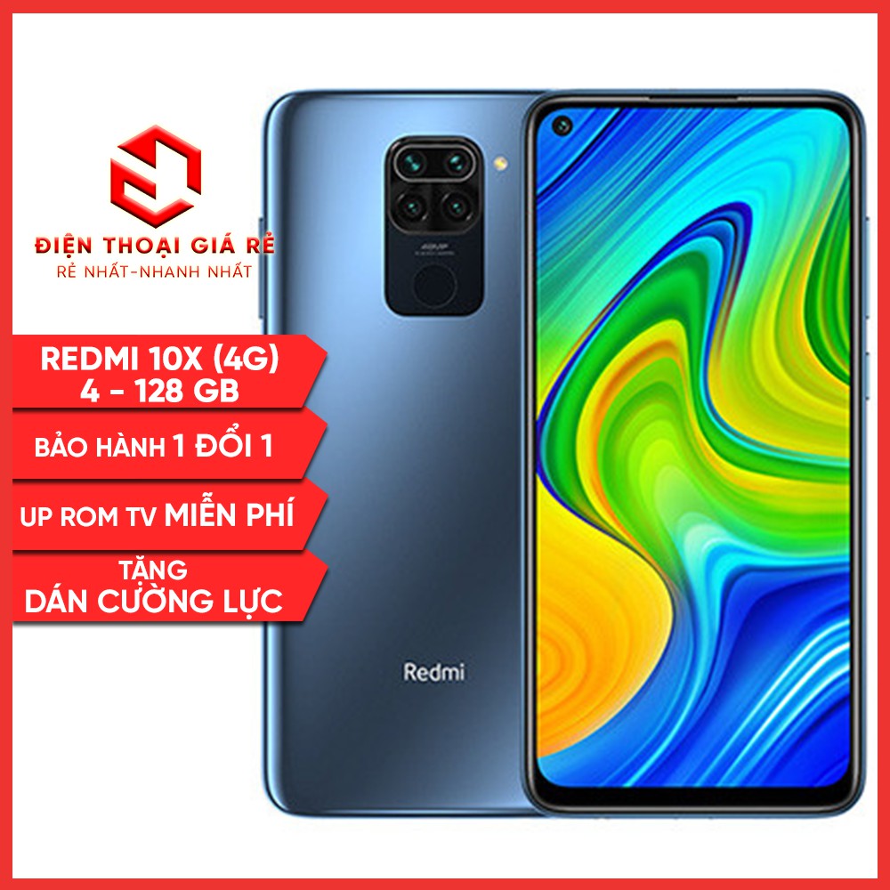 Điện thoại Xiaomi Redmi 10X (4G - Helio G85) RAM 4GB-6GB - [Giá rẻ, BH 3 THÁNG 1 ĐỔI 1 Nguyên SEAL- Tặng dán cường lực] | BigBuy360 - bigbuy360.vn