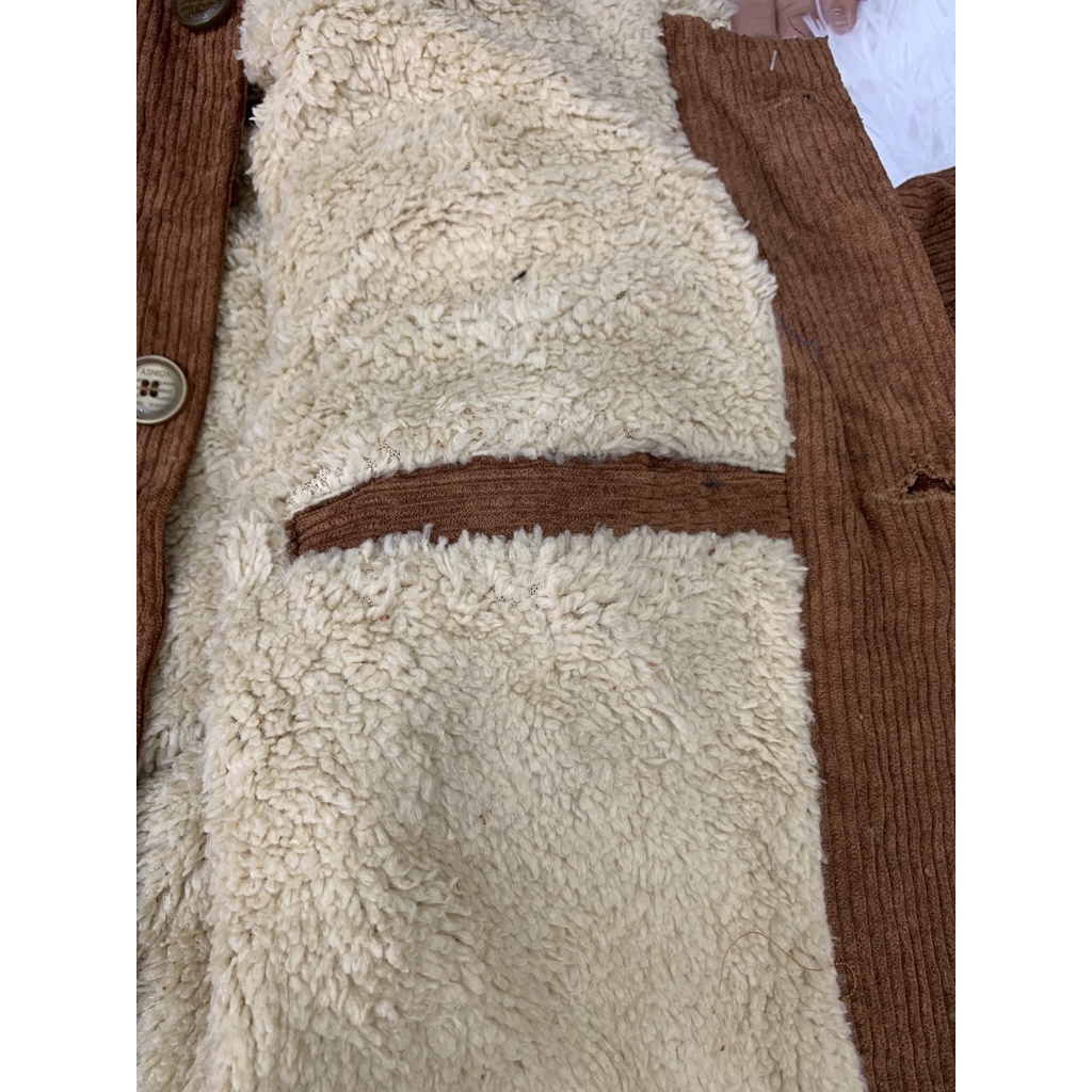 Áo khoác nam đẹp nhung tăm lót lông mùa đông có cổ lông M5