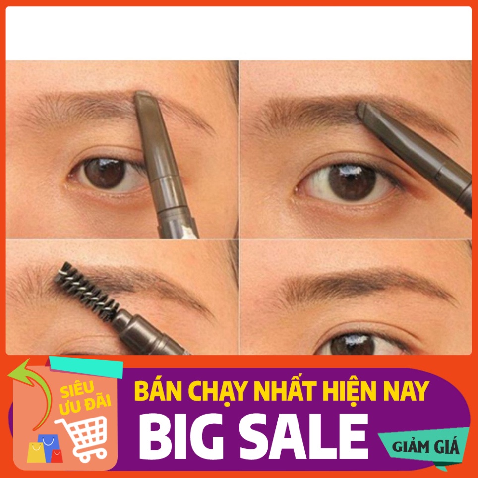 [FREE SHIP] Chì kẻ lông mày 2 đầu Design My EyeBrow- mẫu số 2-màu Dark Brown