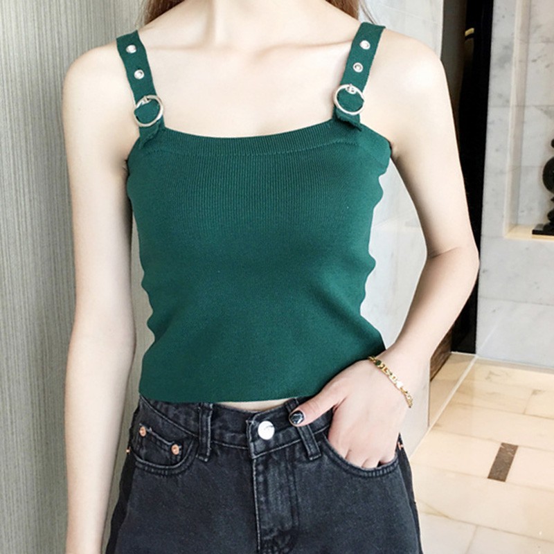 Áo 2 Dây Thun Gân Thời Trang Nữ Tính