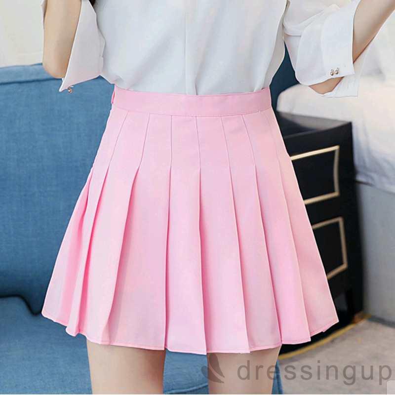 Chân váy lưng cao màu trơn thời trang cho nữ