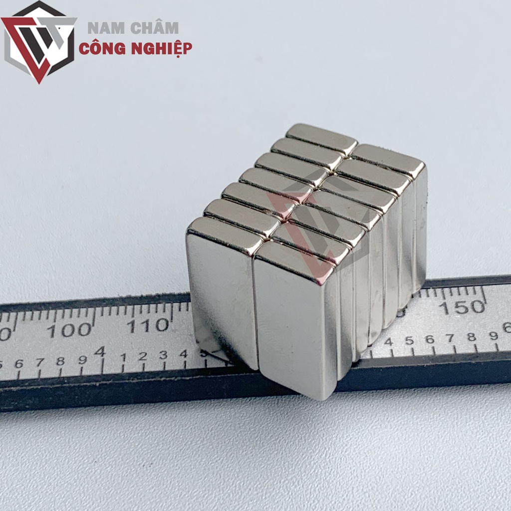 Nam châm chữ nhật 20x10x4mm nam châm màu trắng siêu mạnh