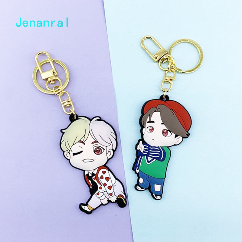 Móc Khóa Hoạt Hình Kpop Bts J-Hope Jimin V Jin Bằng Acrylic