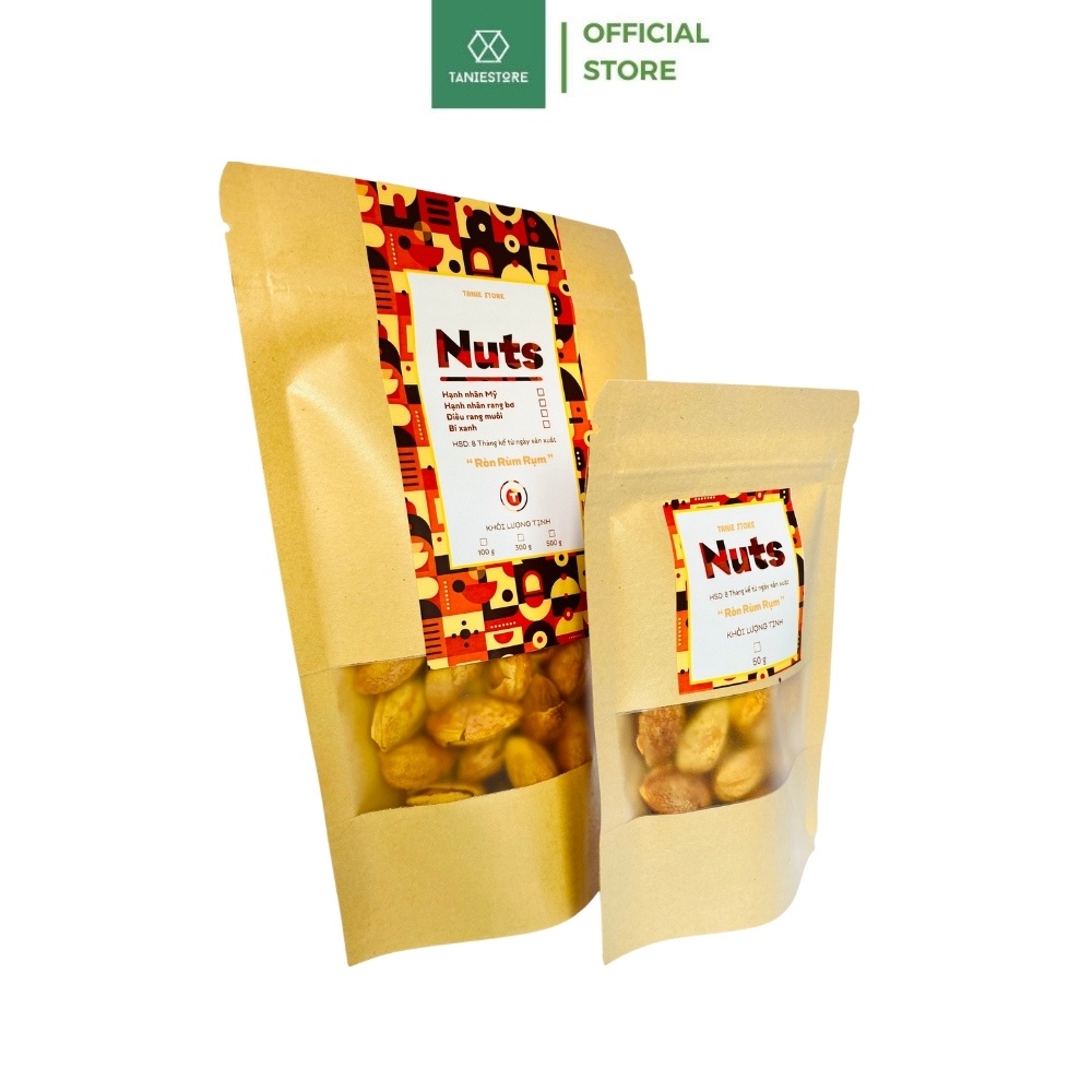 Hạt hạnh nhân rang bơ sấy chín Mỹ, hạt dinh dưỡng hữu cơ chất lượng Sạch - Đều - Đẹp Tanie Healthy Food