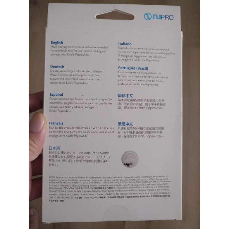 Bao da máy đọc sách Kindle Paperwhite 4