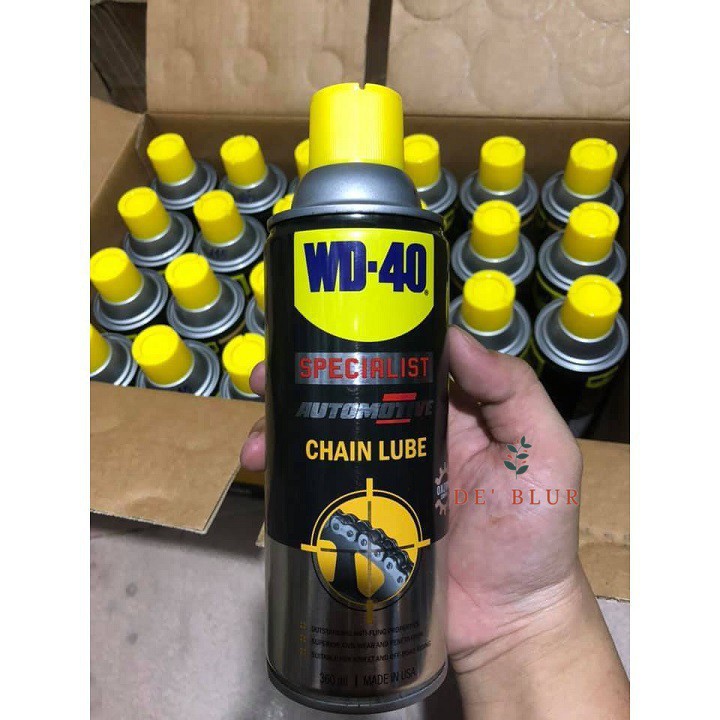 Chai xịt dưỡng sên/xích WD40 Chain Lube 360ml