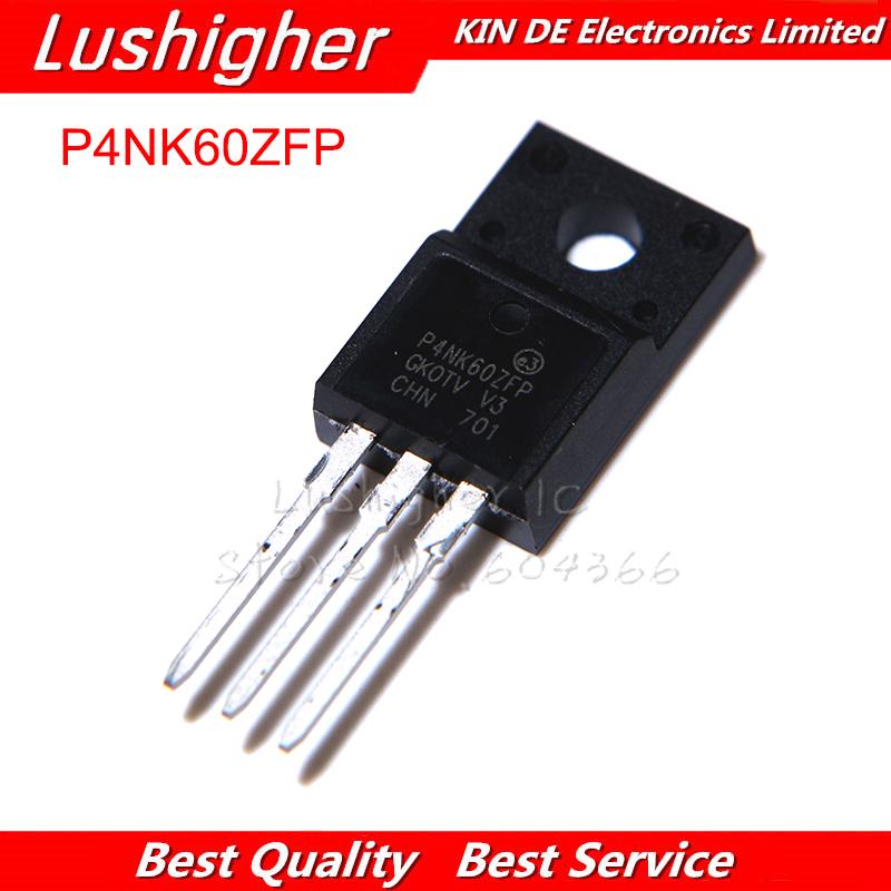 10 chiếc stp4nk60zfp to-220 p4nk60zfp to220 4n60 bóng bán dẫn mosfet