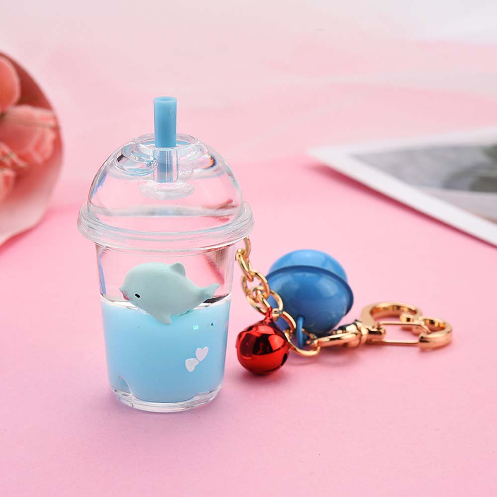 Móc Khóa Hình Bình Sữa Dễ Thương