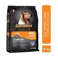 BAO 20KG - Thức ăn hạt cho chó trưởng thành Ganador Adult Lamb &amp; Rice 400g