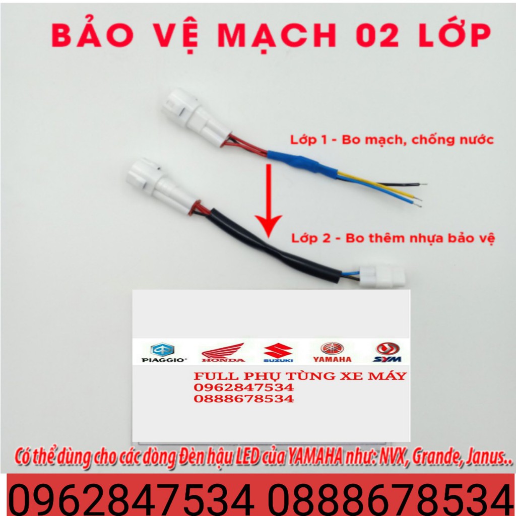Bộ Mạch Sẵn Giắc Zin Tạo Chớp Stop F1 Chuẩn Cho Exciter 150, NVX