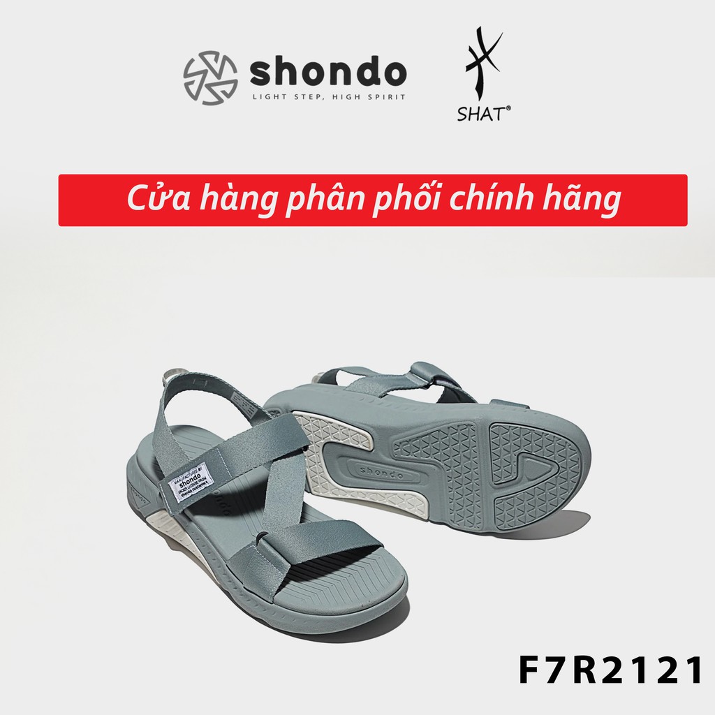 Giày Shondo sandal F7 Racing xám nhạt F7R2121