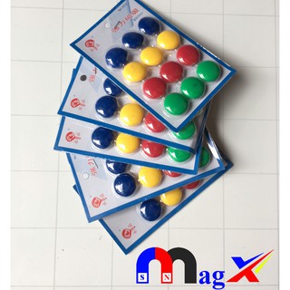 Nút Chặn Giấy Nam Châm Đính Bảng Từ - D20 Đa Màu Sắc