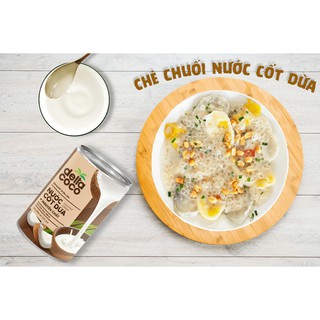 Nước cốt dừa ít béo Delta Coco lon 400ml - Đặc sản Bến Tre