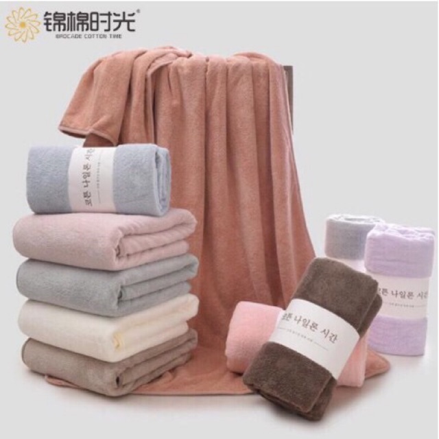 Khăn Tắm Xuất Hàn Rất Đẹp, Kích Thước 140 x 70cm, Khăn Hàn Cao Cấp